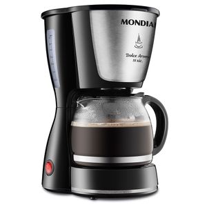 Cafeteira Elétrica Dolce Arome Mondial Preto e Inox 550W C-30 18X