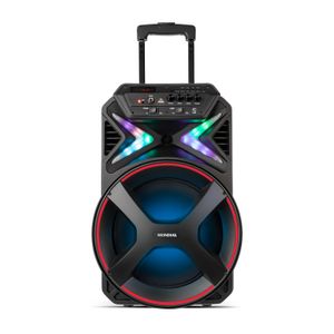 Caixa Amplificada Connect Lights Mondial Preto e Vermelho 400W RMS CM-400