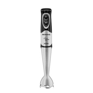 Mixer Turbo Inox Mondial Preto e Inox 500W M-16-BI